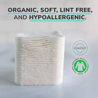 Noleo 100% Organic Cotton Soft Bottom Cloths - 80 ct - 3