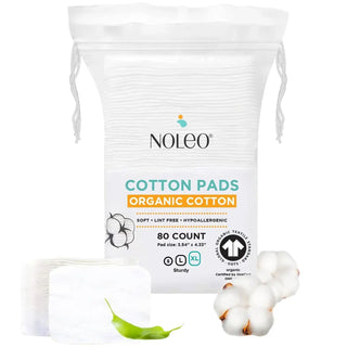 Noleo 100% Organic Cotton Soft Bottom Cloths - 80 ct - 1