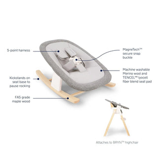 Nuna BRYN High Chair + Newborn Rocker Seat - 22