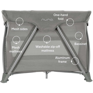 Nuna COVE Aire Go Playard + Bassinet Frost - 4