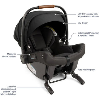 Nuna DEMI Next with Travel Board + PIPA Urbn Travel System Caviar - 6