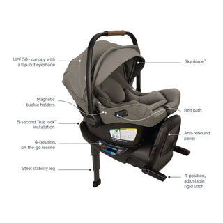Nuna PIPA Aire RX Infant Car Seat + RELX Base - 19