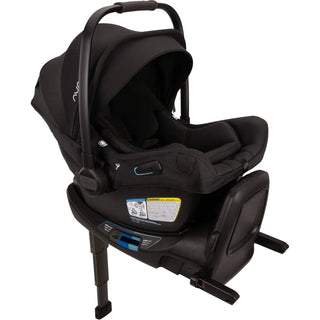 Nuna PIPA Aire RX Infant Car Seat + RELX Base Caviar/Chocolate