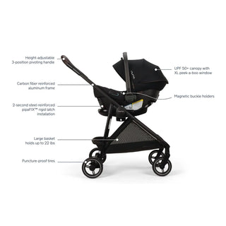 Nuna Pipa Urbn FLEX System Stroller + Car Seat Caviar - 2