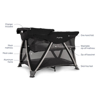Nuna SENA Aire Playard with Zip-Off Bassinet + Changer - 33