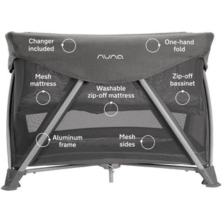 Nuna SENA Aire Playard with Zip-Off Bassinet + Changer - 3