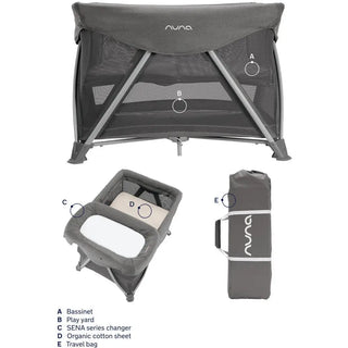 Nuna SENA Aire Playard with Zip-Off Bassinet + Changer - 2