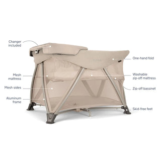 Nuna SENA Aire Playard with Zip-Off Bassinet + Changer - 20