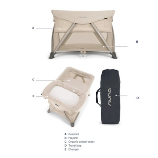 Nuna SENA Aire Playard with Zip-Off Bassinet + Changer - 21