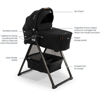 Nuna SWIV & TRIV Bassinet + Stand - 2