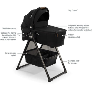 Nuna SWIV & TRIV Bassinet + Stand - 2