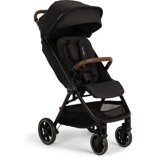 Nuna TRVL LX Stroller + Carry Bag Caviar/Cognac [DISC] - 42