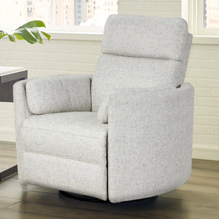 Parker House Radius Plus Swivel Glider Recliner with Power Tilt Headrest Natural Beauty Quartz - 6