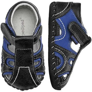 pediped Brody Originals shoe Black/King Blue / 0-6 Months / EU 17 - 1