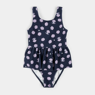 Petit Lem 1pc Skirted SwimSuit S1 Navy seashell / 0-3m - 1