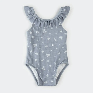 Petit Lem 1pc SwimSuit S2 Starfish Blue Dusty / 0-3m - 1