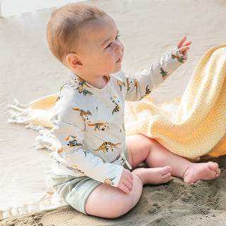 Petit Lem 2 pc set LS Rashguard + Bottom Knit S1 - 4