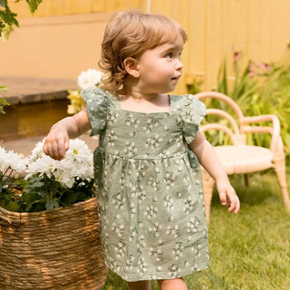 Petit Lem 2pc set Flower Dress + Bloomer S2 - 4