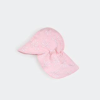 Petit Lem Baby Flap Hat S2 pink bow / 0/6m - 1
