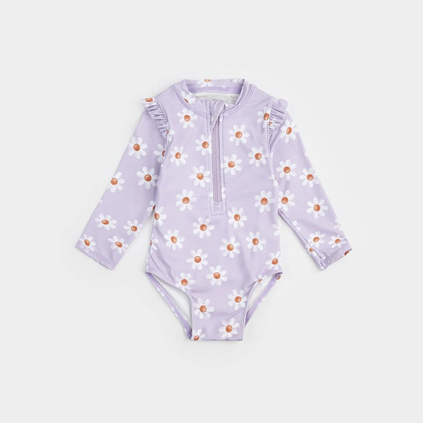 Petit Lem Baby Girl 1Pc Swimsuit S1 light purple daisy / 0-3m