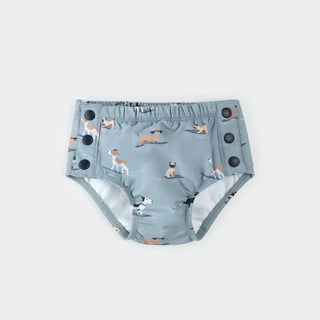 Petit Lem Baby Swim Diaper S1 Blue Surf Pup / 6-12m - 4