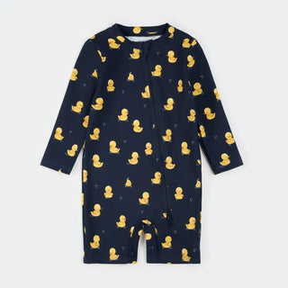 Petit Lem Long Sleeve Swim Romper Knit S1 Navy Duck / 0-3m - 3