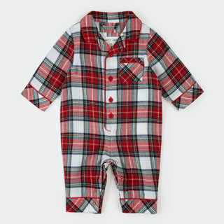 Petit Lem Red Tartan Plaid Flannet 1 pc PJ Red Tartan Plaid / 3M - 1