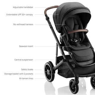 Romer Juni Infant Car Seat + Tura Stroller Travel System - 6
