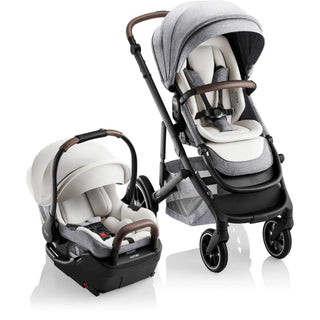 Romer Juni Infant Car Seat + Tura Stroller Travel System Pearl - 22