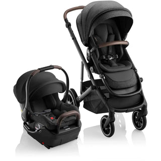 Romer Juni Infant Car Seat + Tura Stroller Travel System Peppercorn - 1