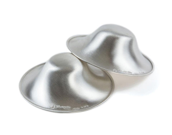 The Original Silver Nursing Cups - Nipple Shields for Nursing