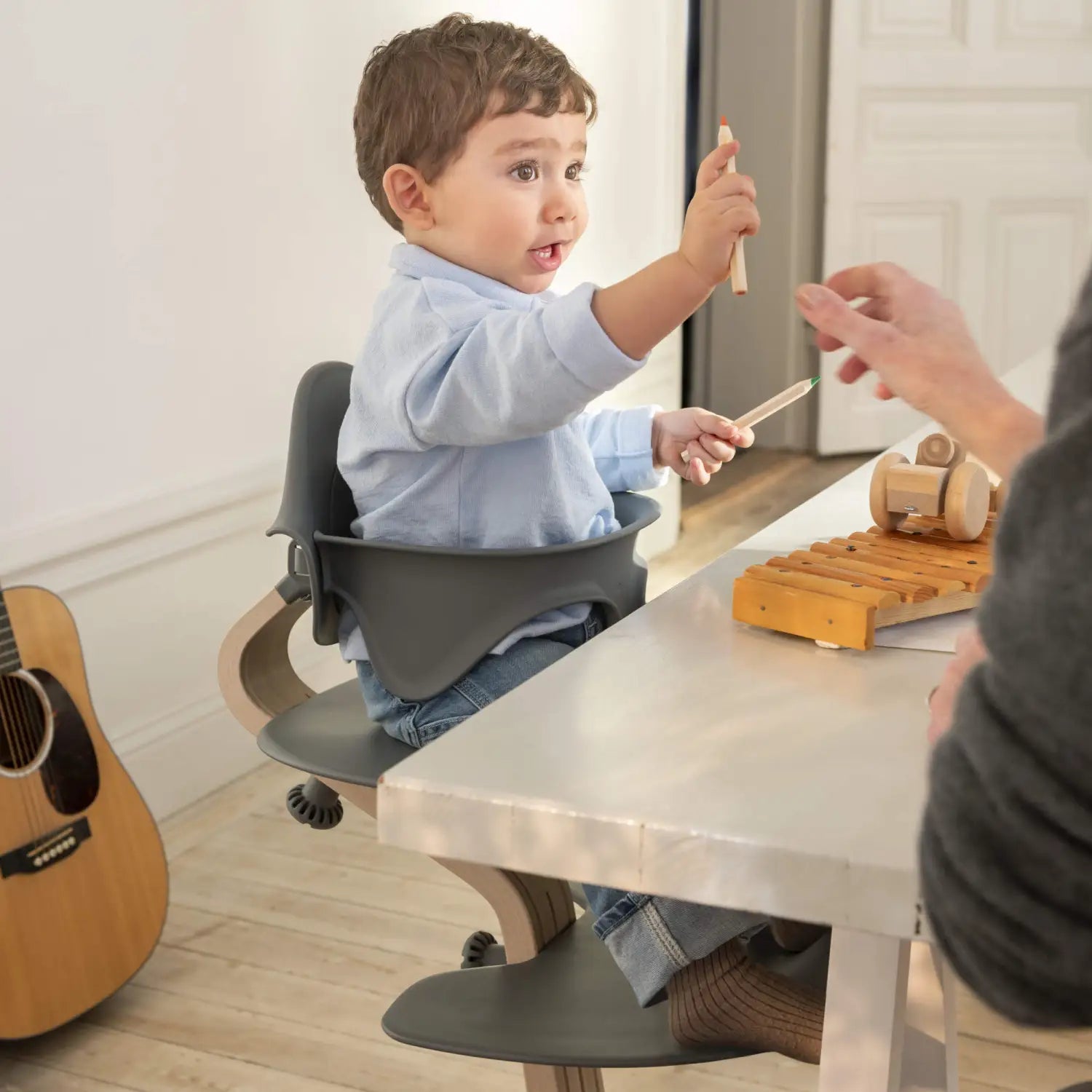 stokke nomi high chair Stokke Nomi High Chair Bundle – Pump Station & Nurtury