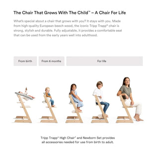Stokke Tripp Trapp High Chair² with Cushion Tray and Newborn Set - 9