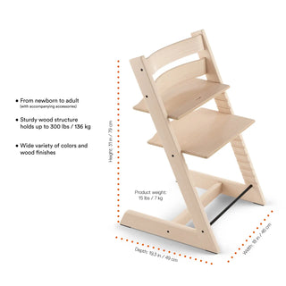 Stokke Tripp Trapp High Chair² Oak with Cushion + Stokke Tray - 1