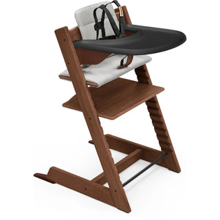 Stokke Tripp Trapp High Chair² Oak with Cushion + Stokke Tray Oak Warm Brown + Anthracite Cushion, Black Tray - 14