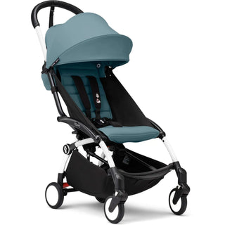 Stokke YOYO³ Stroller From 6 Months Aqua on White 30