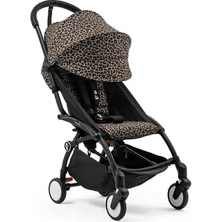 Stokke YOYO³ Stroller From 6 Months | Wild Collection Leopard on Black 1