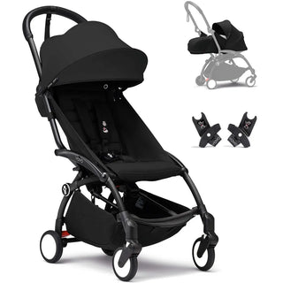 Stokke YOYO³ Stroller From Newborn to Toddler Black on Black - 1