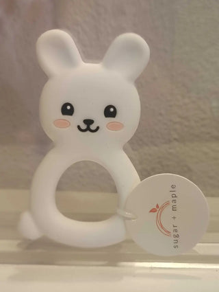 sugar + maple bunny teether - 1