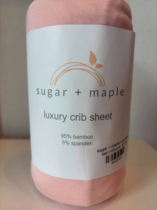 sugar + maple crib sheet lt pink / One Size - 5