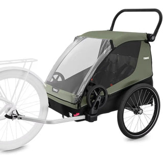 Thule Courier | Kids Dog & Cargo Bike Trailer Vintage Green/Darkest Green - 2