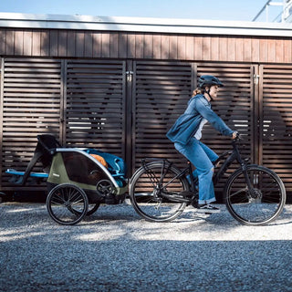 Thule Courier | Kids Dog & Cargo Bike Trailer Vintage Green/Darkest Green - 8