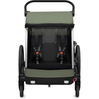 Thule Courier | Kids Dog & Cargo Bike Trailer Vintage Green/Darkest Green - 5