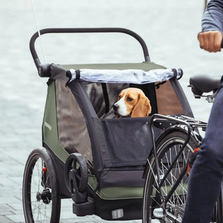 Thule Courier | Kids Dog & Cargo Bike Trailer Vintage Green/Darkest Green - 7