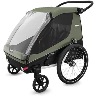 Thule Courier | Kids Dog & Cargo Bike Trailer Vintage Green/Darkest Green - 1