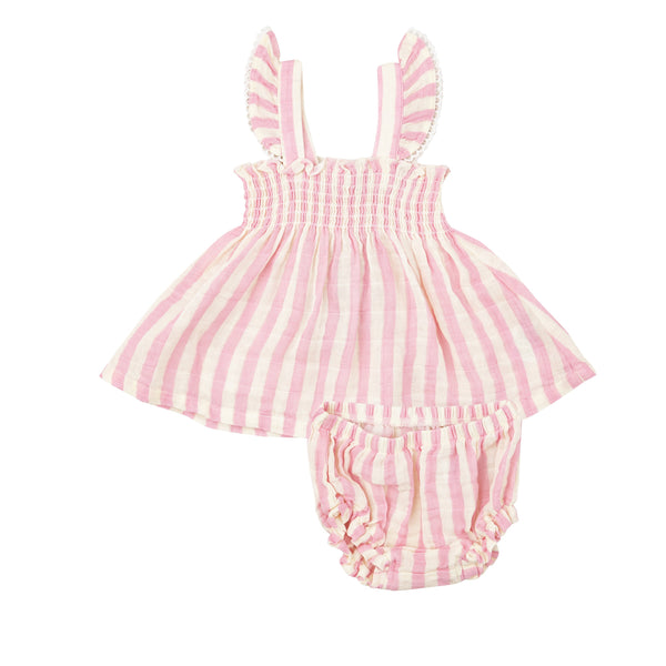 Angel Dear Ruffle Strap Smocked Top & Diaper Cover S3 - Just $37.95! Shop now at The Pump Station & Nurtury