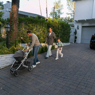 UPPAbaby Aria Lightweight Infant Car Seat + Base Anthony (Grey | Chestnut Leather) - Open Box - 62