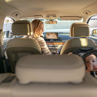 UPPAbaby Aria Lightweight Infant Car Seat + Base Anthony (Grey | Chestnut Leather) - Open Box - 90