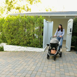 UPPAbaby Aria Lightweight Infant Car Seat + Base Anthony (Grey | Chestnut Leather) - Open Box - 41