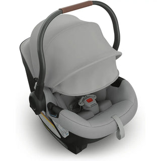 UPPAbaby Aria Lightweight Infant Car Seat + Base Anthony (Grey | Chestnut Leather) - Open Box - 9